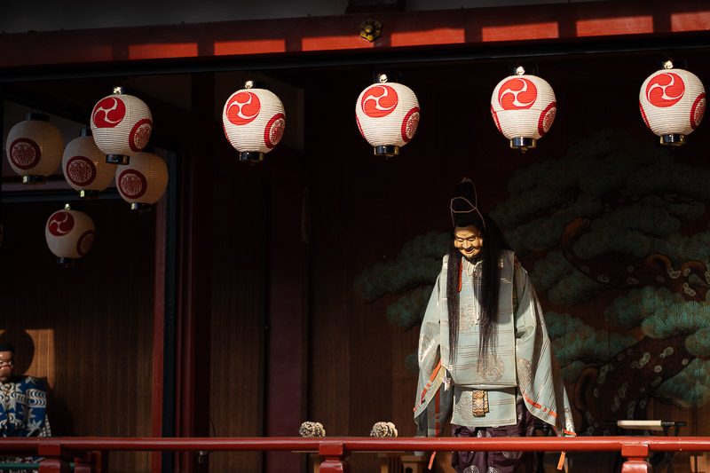 Théâtre No près du Senso-ji dans le quartier d'Asakusa.